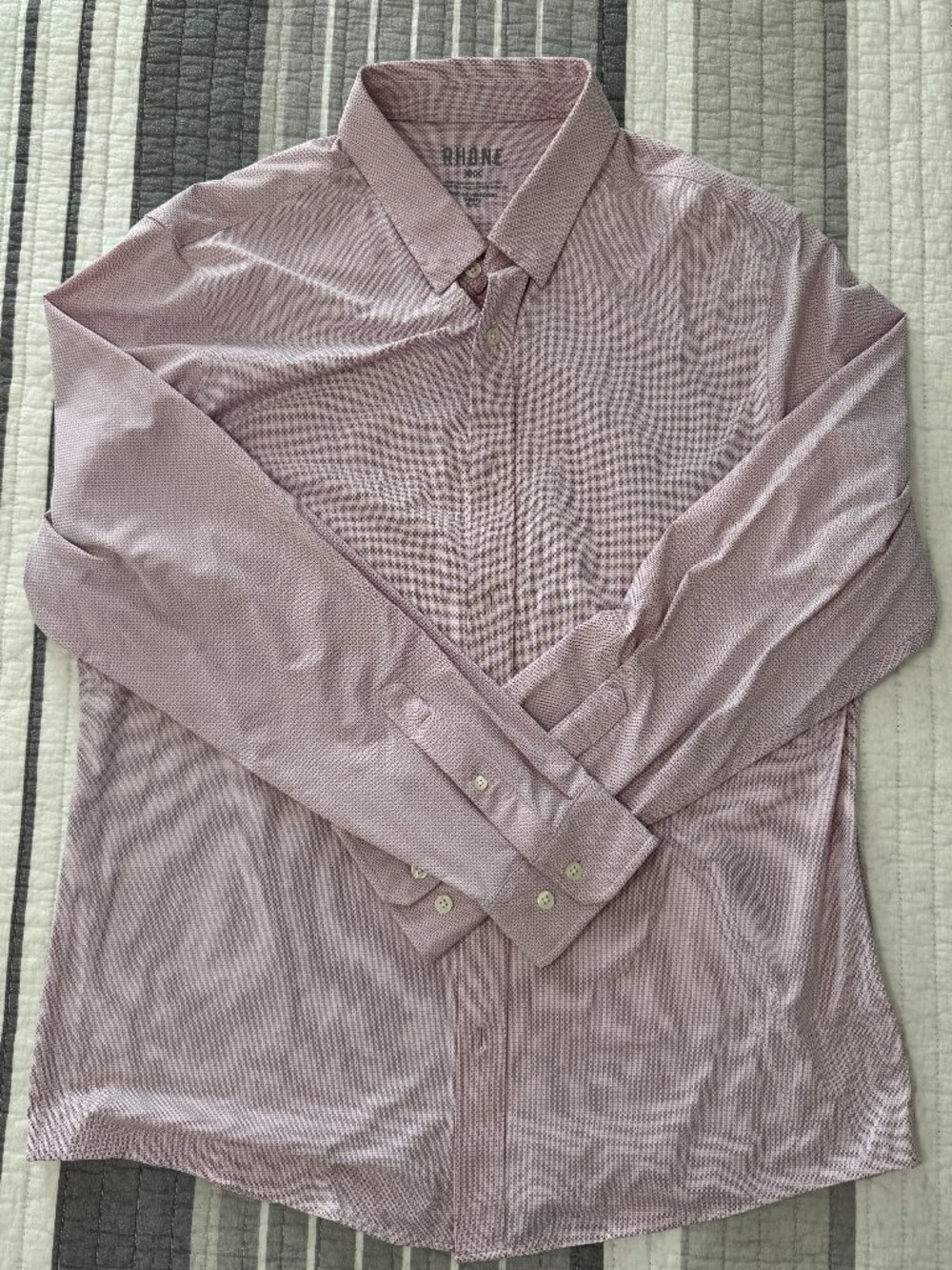 RHONE Men's Commuter Slim Performance Fit Button-Up Shirt